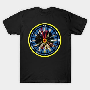 Tick Tock Doctor clock (Black) T-Shirt